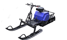 Мотобуксировщик компактный с лыжным модулем ЛИДЕР-ДЕЛЬТА-2, CVTL (+Фара) 8+ л.с., ВАРИАТОР TAV2-40