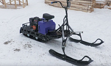 Мотобуксировщик компактный с РЫЧАЖНЫМ модулем ЛИДЕР-ДЕЛЬТА-3, CVTL (+Фара) 10 л.с., TAV2-40,, РЕВЕРС