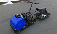 Мотобуксировщик компактный с седельным модулем ЛИДЕР-ДЕЛЬТА-2S-CVTL (+фара), 8+ лс. ВАРИАТОР TAV2-40