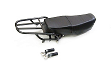 Седло Сафари 3  2х местное КОМПЛЕКТ (подрамник, седло, багажник) + ПОДНОЖКИ (Сафари 3 с 2мя аморт.)